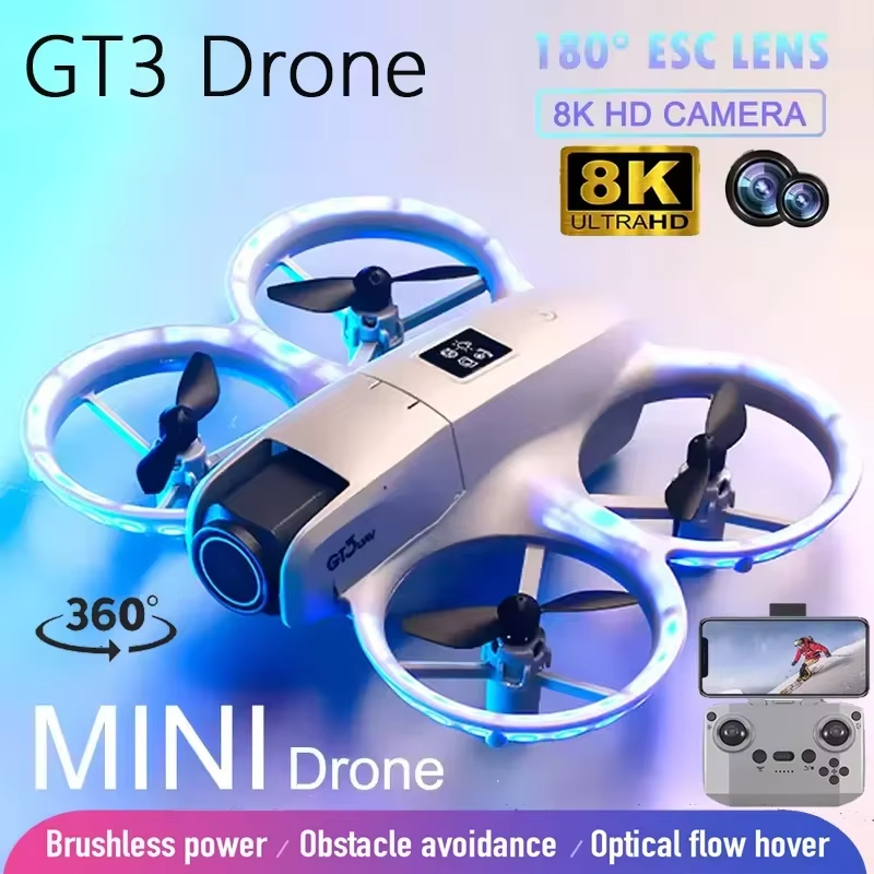 НОВЫЙ мини-дрон GT3 8K HD с дв – обзор и цена Drone Gt3 Rc